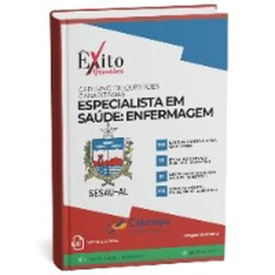 Capa de Caderno de Questões Gabaritadas: Especialista em Saúde, Enfermagem (Cebraspe)