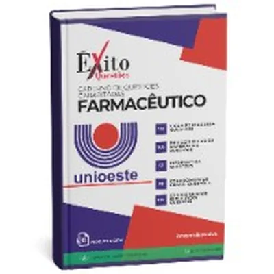 Capa de Caderno de Questões Gabaritadas: Farmacêutico, UNIOESTE