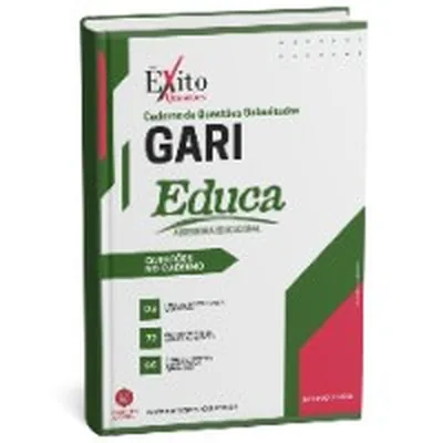 Capa de Caderno de Questões Gabaritadas: Gari (Educa PB)