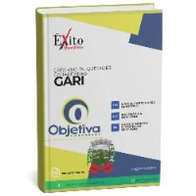 Capa de Caderno de Questões Gabaritadas: Gari (Sossego/PB, Objetiva)