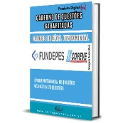 Capa de Caderno de Questões Gabaritadas: Cargos de Nível Fundamental, COPEVE/UFAL
