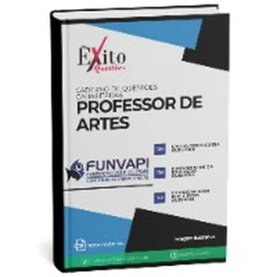 Capa de Caderno de Questões Gabaritadas: Professor de Artes (FUNVAPI)