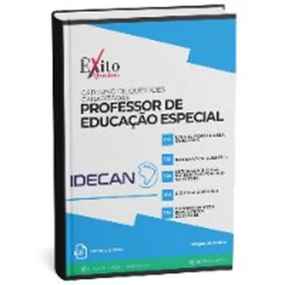 Capa de Caderno de Questões Gabaritadas: Professor de Educação Especial (IDECAN)