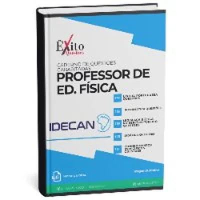 Capa de Caderno de Questões Gabaritadas: Professor de Educação Física, Idecan