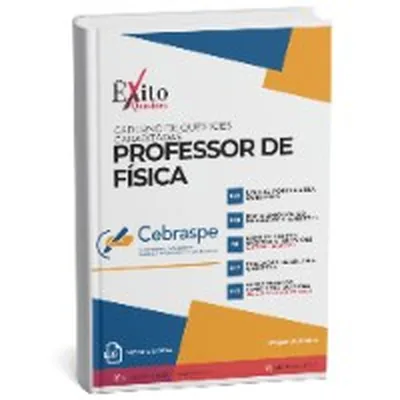 Capa de Caderno de Questões Gabaritadas: Professor de Física, CEBRASPE