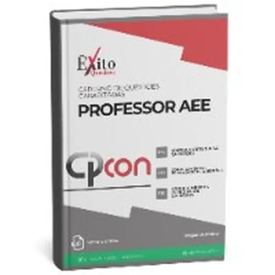 Capa de Caderno de Questões Gabaritadas: Professor AEE (CPCON)