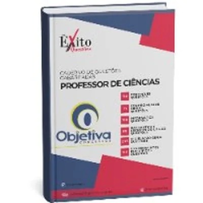 Capa de Caderno de Questões Gabaritadas: Professor de Ciências, Banca Objetiva