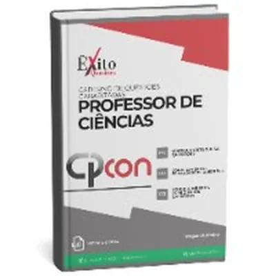 Capa de Caderno de Questões Gabaritadas: Professor de Ciências, CPCON