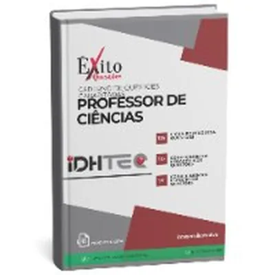 Capa de Caderno de Questões Gabaritadas: Professor de Ciências (IDHTEC)