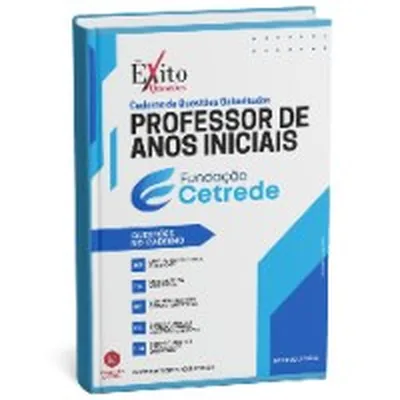 Capa de Caderno de Questões Gabaritadas: Professor de Anos Iniciais, Cetrede
