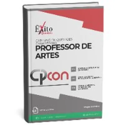 Capa de Caderno de Questões Gabaritadas: Professor de Artes (CPCON)
