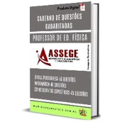 Capa de Caderno de Questões Gabaritadas: Professor de Educação Física (ASSEGE)