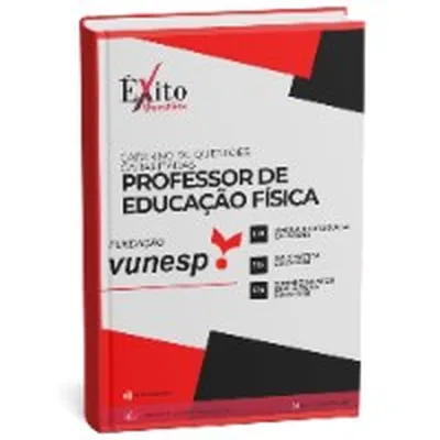 Capa de Caderno de Questões Gabaritadas: Professor de Educação Física, Banca VUNESP