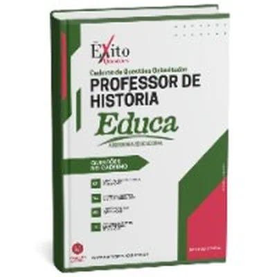 Capa de Caderno de Questões Gabaritadas: Professor de História, Educa PB