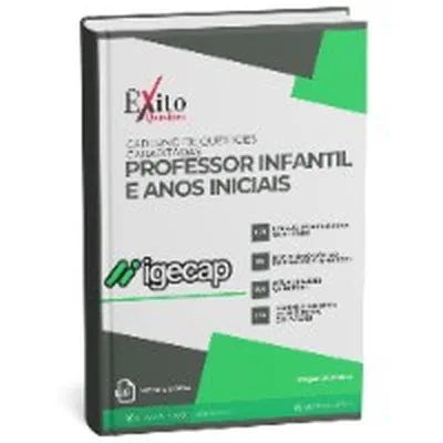 Capa de Caderno de Questões Gabaritadas: Professor Infantil e Anos Iniciais, IGECAP/Contemax