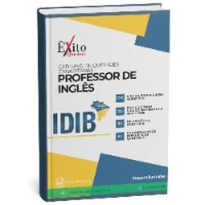 Capa de Caderno de Questões Gabaritadas: Professor de Inglês (IDIB)