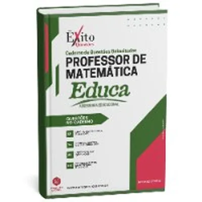 Capa de Caderno de Questões Gabaritadas: Professor de Matemática (EDUCA PB)