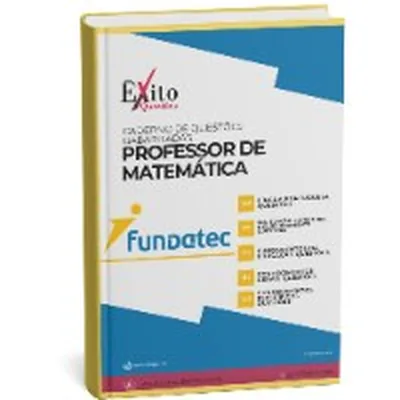 Capa de Caderno de Questões Gabaritadas: Professor de Matemática, FUNDATEC