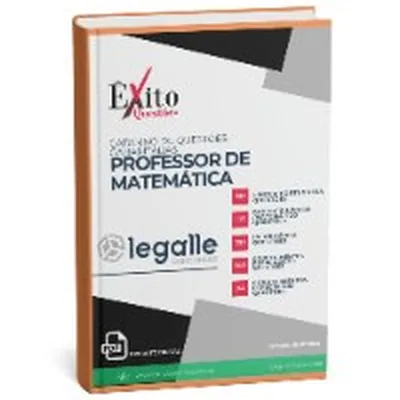 Capa de Caderno de Questões Gabaritadas: Professor de Matemática (Legalle)