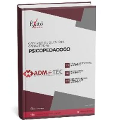 Capa de Caderno de Questões Gabaritadas: Psicopedagogo, banca ADM&TEC