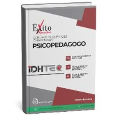 Capa de Caderno de Questões Gabaritadas: Psicopedagogo (IDHTEC)