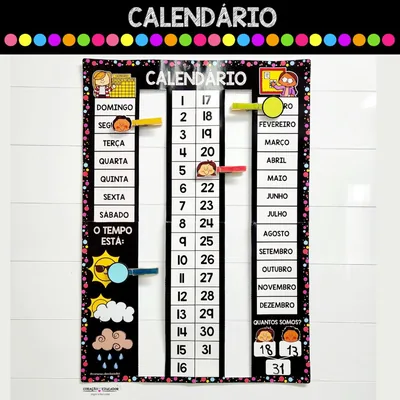 Capa de Calendário de Parede Interativo