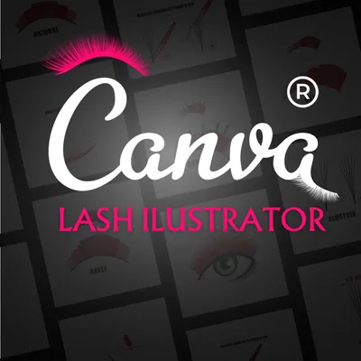 Capa de Canva Lash Ilustrator