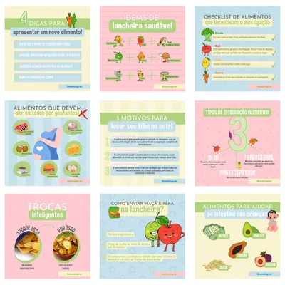 Capa de Canva Nutrição Infantil