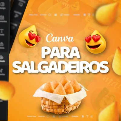 Capa de Canva para Salgadeiros