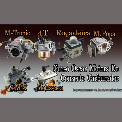 Capa de Carburadores: motosserras, roçadeiras, 4T, 4Mix e M-Tronic