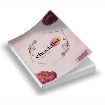 Capa de Checklist de Casamento Premium