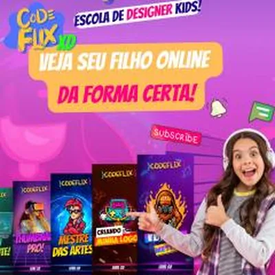 Capa de Codeflix XD: Escola de Designer Kids