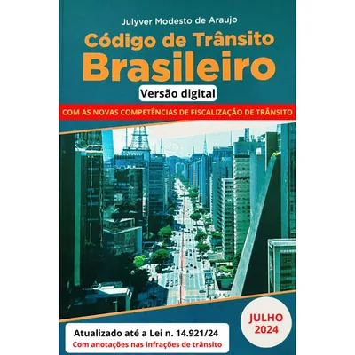 Capa de Código de Trânsito Brasileiro Anotado (atualizado até julho de 2024)