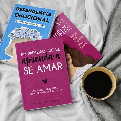 Capa de Combo Amor-Próprio (3 Ebooks) + Grupo VIP