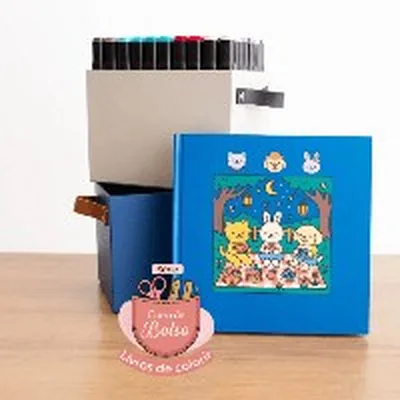 Capa de Combo Curso de Bolso: Livros de Colorir com Costura Artesanal