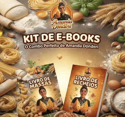Capa de Combo de Receitas de Massas e Recheios