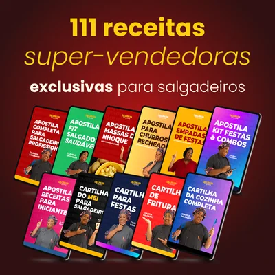 Capa de Combo de Receitas de Salgados Milionárias