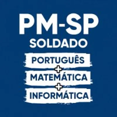 Capa de Combo PMSP: Matemática, Português e Informática (Aluno-Soldado)