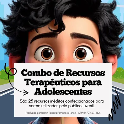 Capa de Combo de Recursos Terapêuticos para Adolescentes, Vol. 01