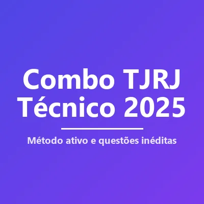 Capa de Combo TJRJ Técnico 2025