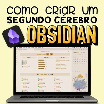 Capa de Como Criar um Segundo Cérebro em Obsidian