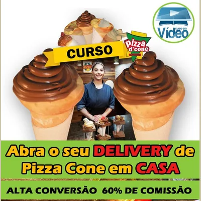 Capa de Como Fazer Pizza Cone: Abra um Delivery em Casa
