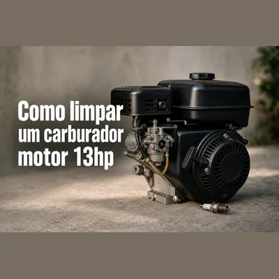 Capa de Como limpar um carburador motor 13hp