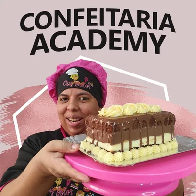 Capa de Confeitaria Academy com a Cris