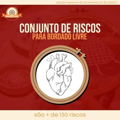 Capa de Conjunto de Riscos para Bordado Livre