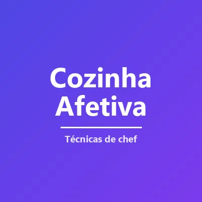 Capa de Cozinha Afetiva com Técnicas de Chef