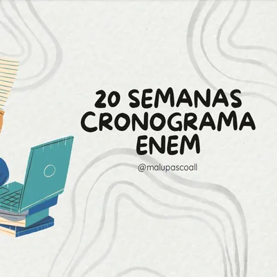 Capa de Cronograma 20 Semanas ENEM