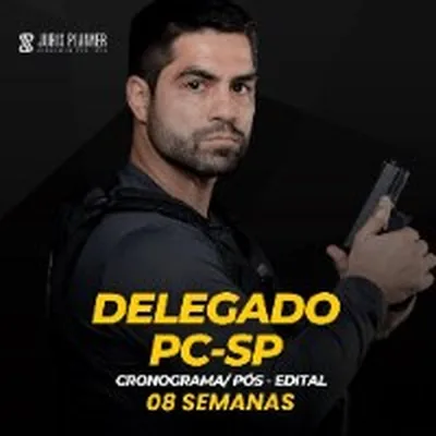Capa de Cronograma Self Planner (Pós-Edital): Delegado PC-SP