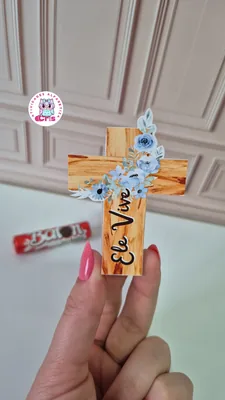 Capa de Cruz Porta Batom: Lembrancinha de Páscoa