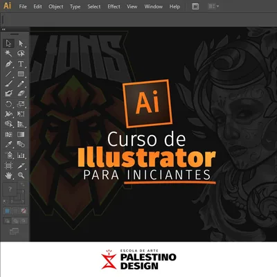 Capa de Curso de Adobe Illustrator: Básico ao Avançado